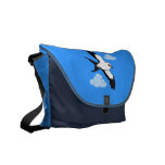 Swallow-tailed Kite in flight Messenger Bag