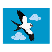 Swallow-tailed Kite in flight Post Cards