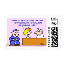 swallowed insurance card postage