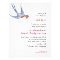 Swallows 4.25x5.25 invitations