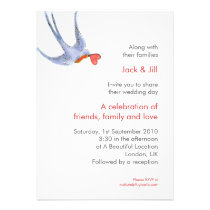 Swallows 5x7 invitations