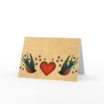 Swallows and Stars Card