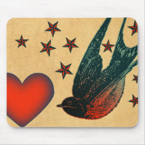Swallows and Stars mousepads by opheliasart Swallows and Stars mousepads