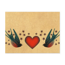 Swallows and Stars Postcard