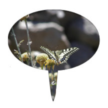 Swallowtail butterfly cake picks