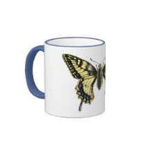 Swallowtail Butterfly color drawing mug by critterwings Swallowtail Butterfly color drawing mug