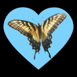 Swallowtail Butterfly Heart Sticker