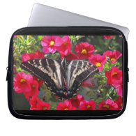 Swallowtail Butterfly on Flowers Laptop Computer Sleeves
