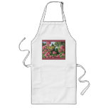 Swallowtail Butterfly Pink Flowers Garden Painting aprons