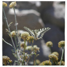 Swallowtail butterfly printed napkin 