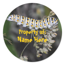 Swallowtail Cat Bookplate stickers