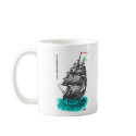 Swallowtail & Clipper Ship mugs by clipprx Swallowtail & Clipper Ship mugs