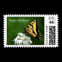 swallowtail, Happy Birthday! stamps