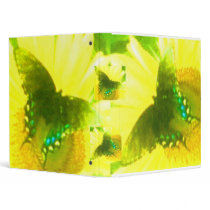 Swallowtail on MaMaw's Sunflower binders by JudyMarisaEclecticCo Swallowtail on MaMaw's Sunflower binders