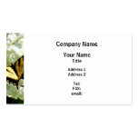 Swallowtail on White Hydrangea Business Card Templates