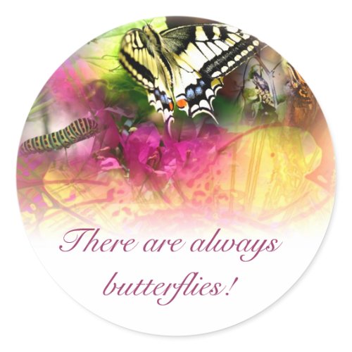 Swallowtail pinks sticker