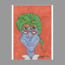 Swami the Monster postcards
