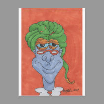 Swami the Monster postcards