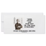 Swami Vivekananda Arise Awake Stop Not 'Til Goal Rack Card Template