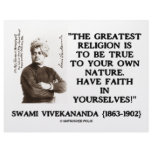 Swami Vivekananda Greatest Religion Be True Faith Custom Letterhead