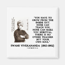 Swami Vivekananda Grow From Inside Out Spiritual Magnet