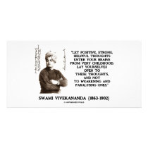 Swami Vivekananda Positive Strong Helpful Thoughts Photo Card Template