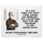 Swami Vivekananda Traveling In Wrong Path Letterhead Design