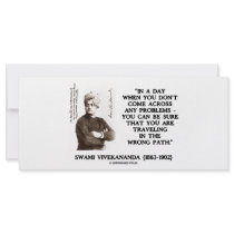 Swami Vivekananda Traveling In Wrong Path Rack Card Template