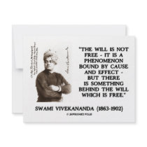 Swami Vivekananda Will Is Not Free Cause Effect invitations