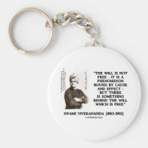 Swami Vivekananda Will Is Not Free Cause Effect Key Chain