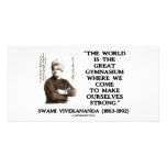 Swami Vivekananda World Great Gymnasium Strong Photo Card Template