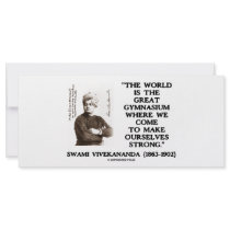 Swami Vivekananda World Great Gymnasium Strong rack cards by unfinishedpolis Swami Vivekananda World Great Gymnasium Strong rack cards
