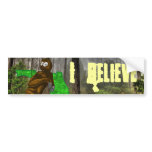 Swamp Ape I Believe Bumper Sticker