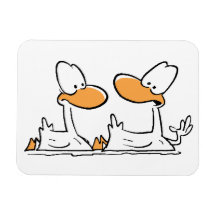 Swamp Ducks Fridge Magnet
