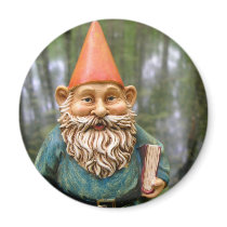 Swamp Gnome Round Magnet