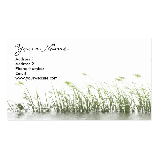 Swamp Grass Business Cards (front side)