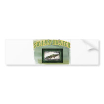 Swamp Hunter Layered Camo Gator Bumper Sticker