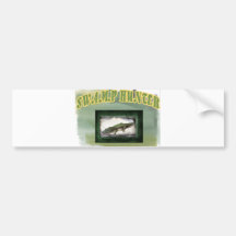 Swamp Hunter Layered Camo Gator Bumper Sticker