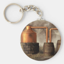 Swamp Moonshine Still Key Chains