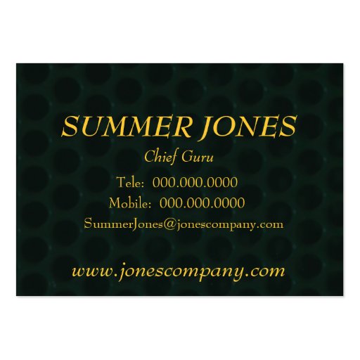 Swamp Oil Business Card Templates (back side)