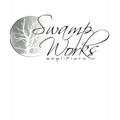Swamp Works Amps Ladies Logo Tank Tee Shirt by miked_morgan