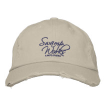 Swamp Works Distressed Logo Hat embroidered hats