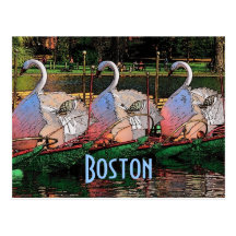Swan Boats Postcard