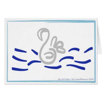 Swan Card by elledeegee