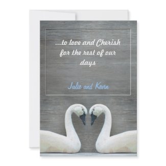 Swan country Wedding invitations invitation