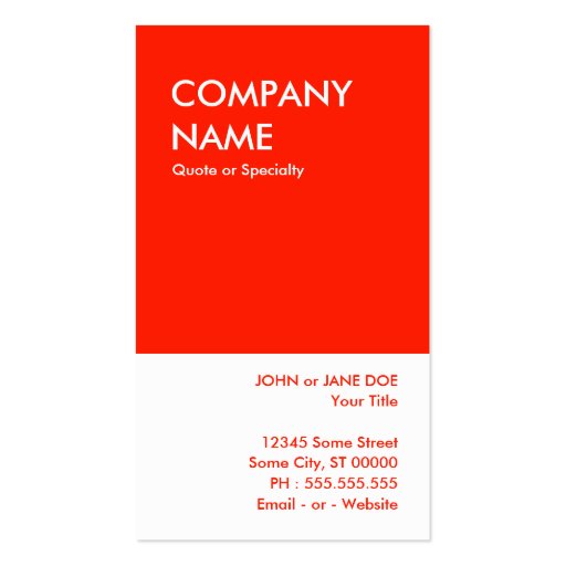 swan dive business card template (back side)