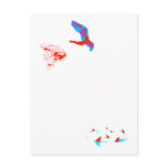 swan dive post card