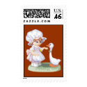 Swan Girl Stamp stamp