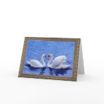 swan heart greeting cards