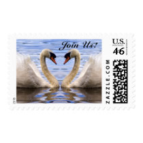 Swan Heart Postage postage